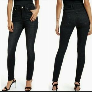 Good American Black High Rise Jeans